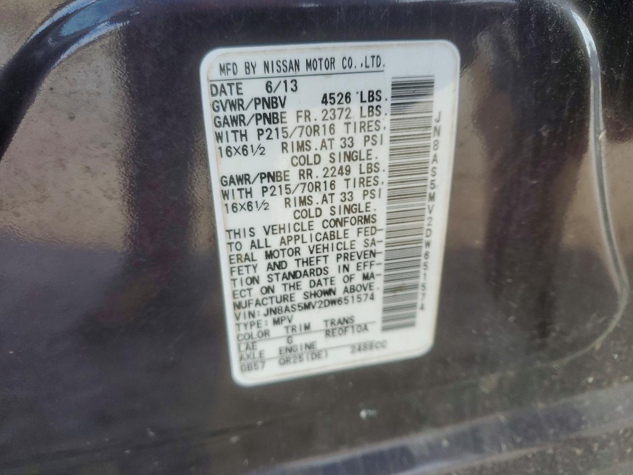 2013 Nissan Rogue S - zdjęcie 14