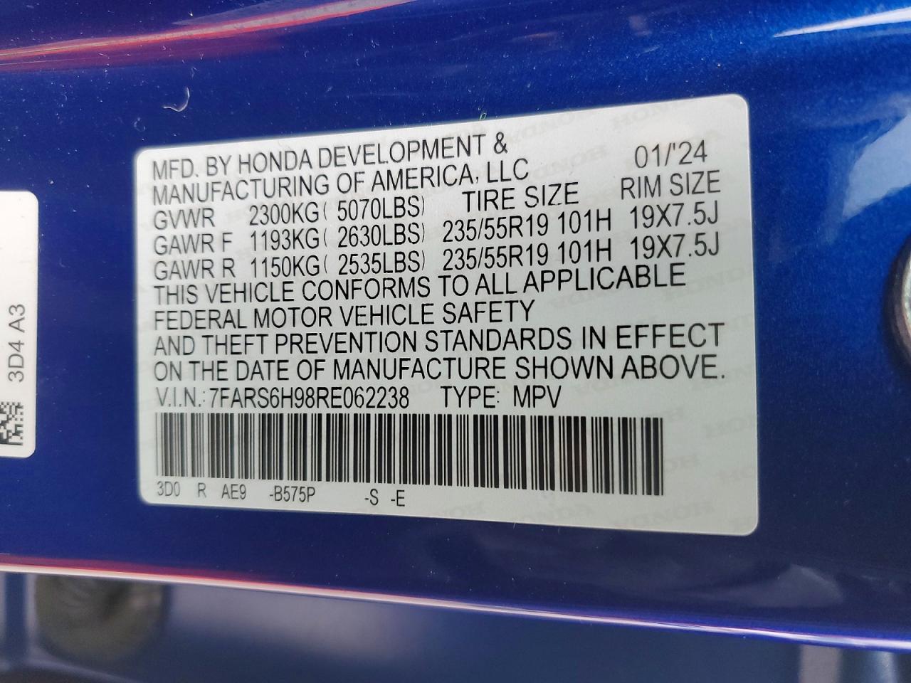 2024 Honda Cr-V Sport Touring - zdjęcie 13