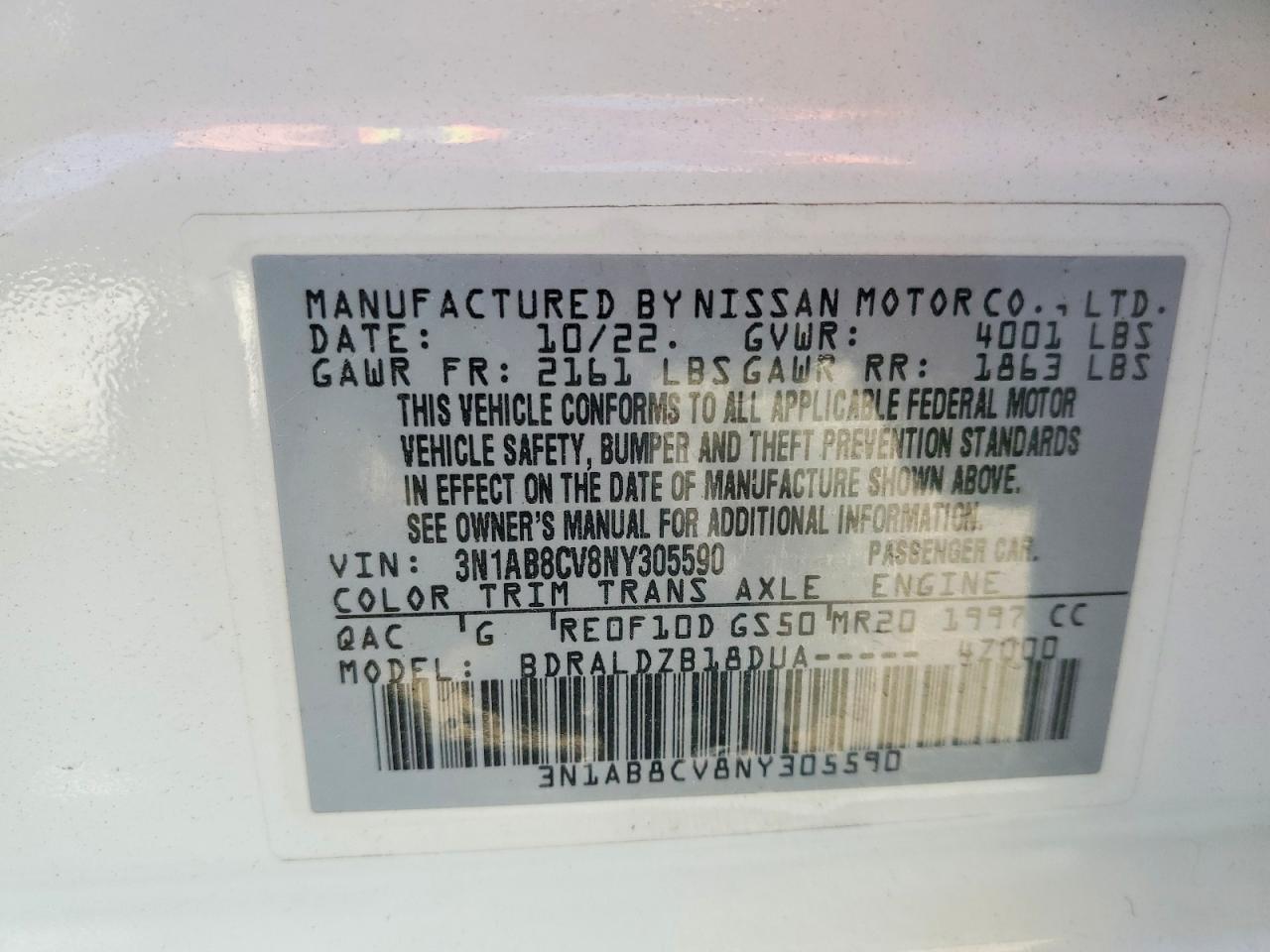 2022 Nissan Sentra Sv - zdjęcie 12