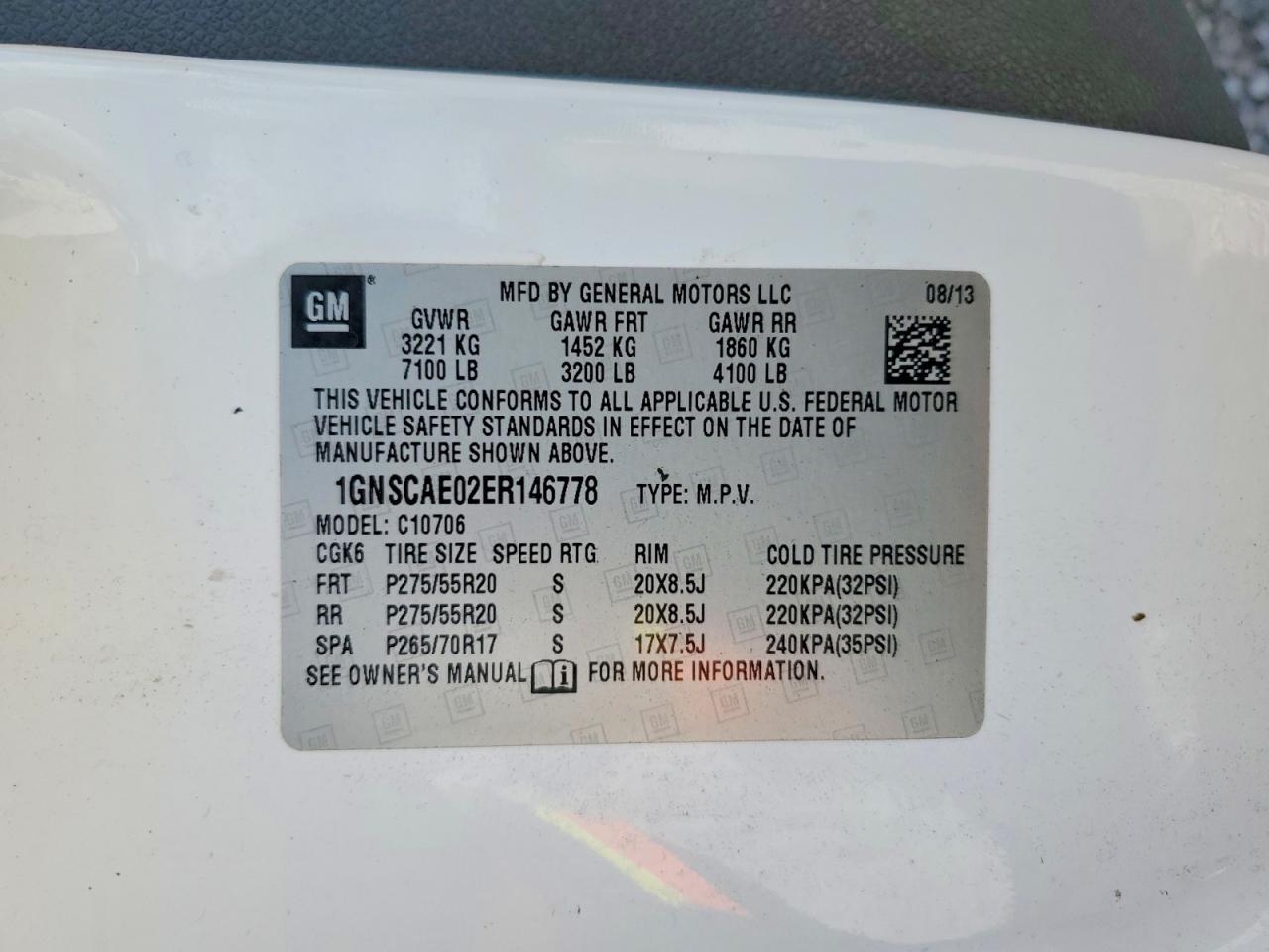 2014 Chevrolet Tahoe C1500 Ls - zdjęcie 14