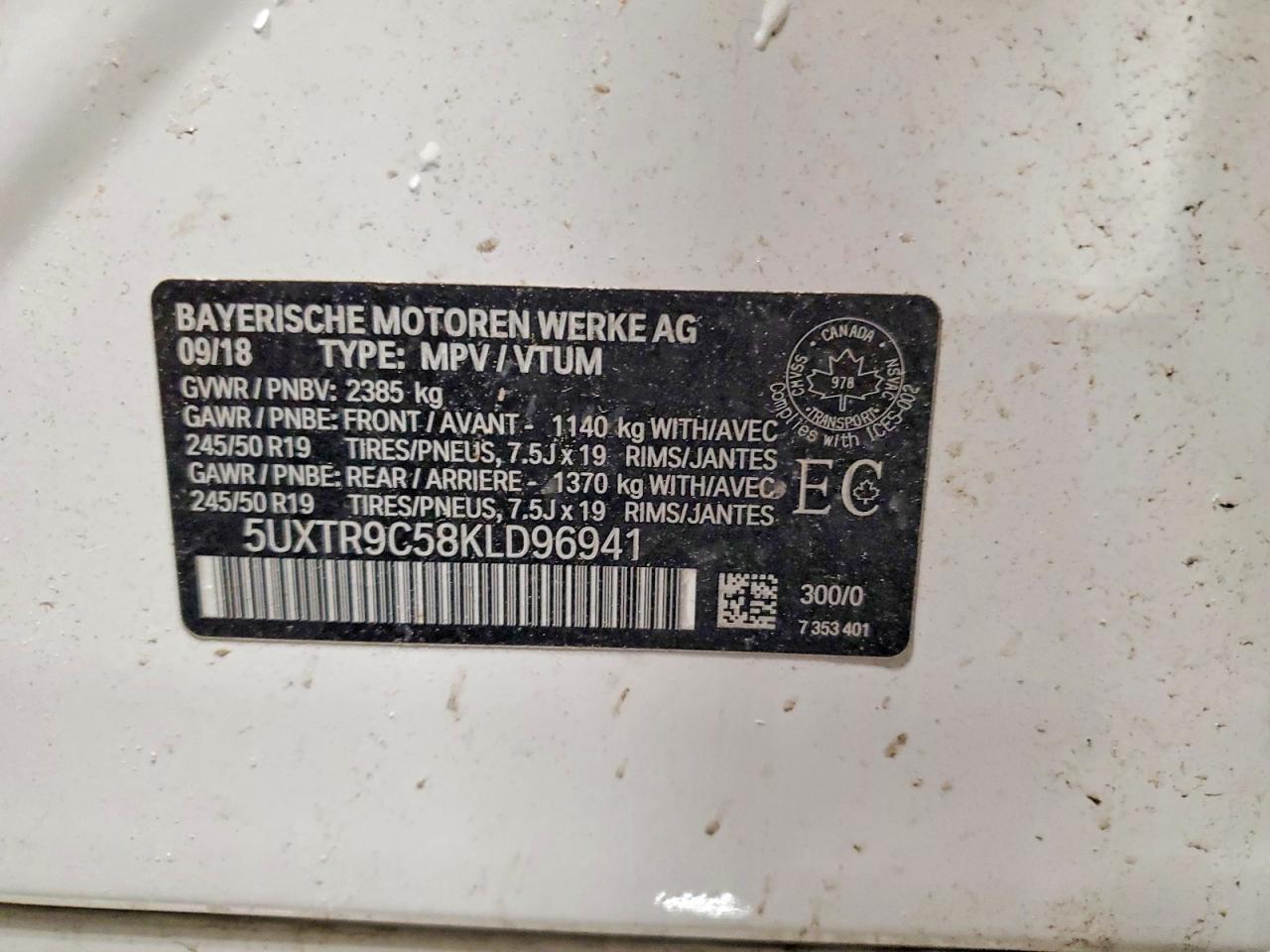 2019 BMW X3 xDrive30I - zdjęcie 13
