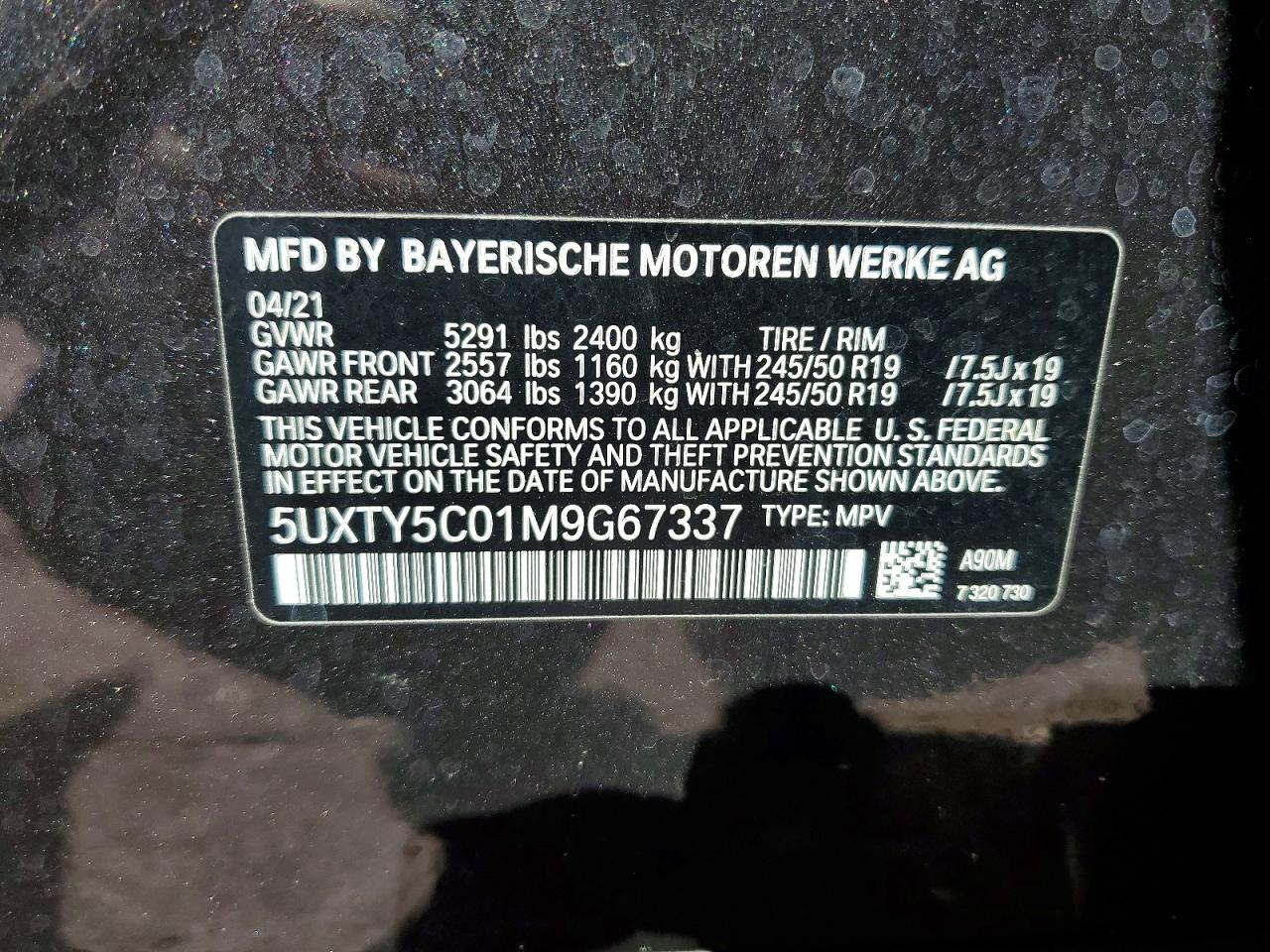 2021 BMW X3 xDrive30I - zdjęcie 13