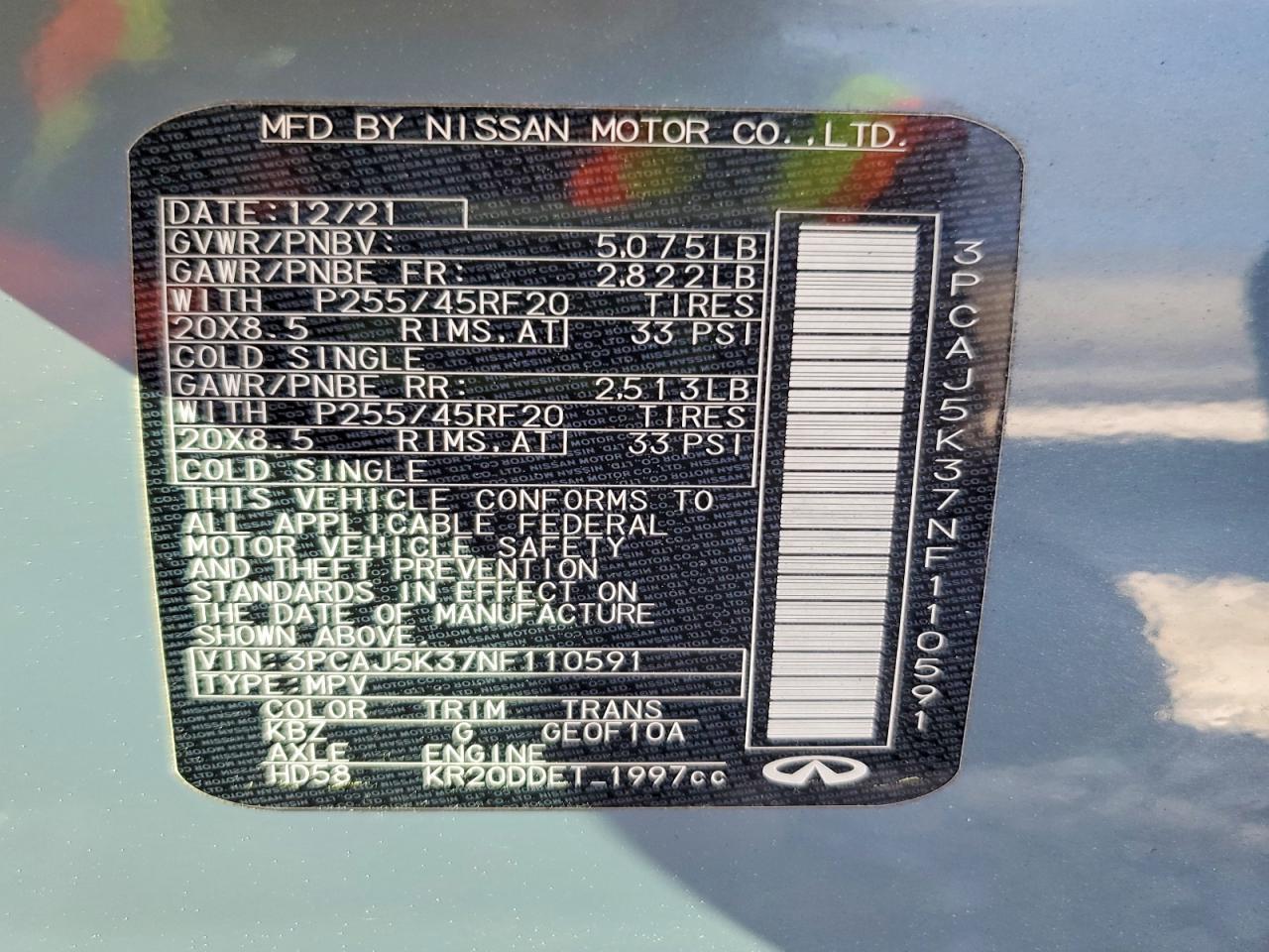 2022 Infiniti Qx55 Essential - zdjęcie 13