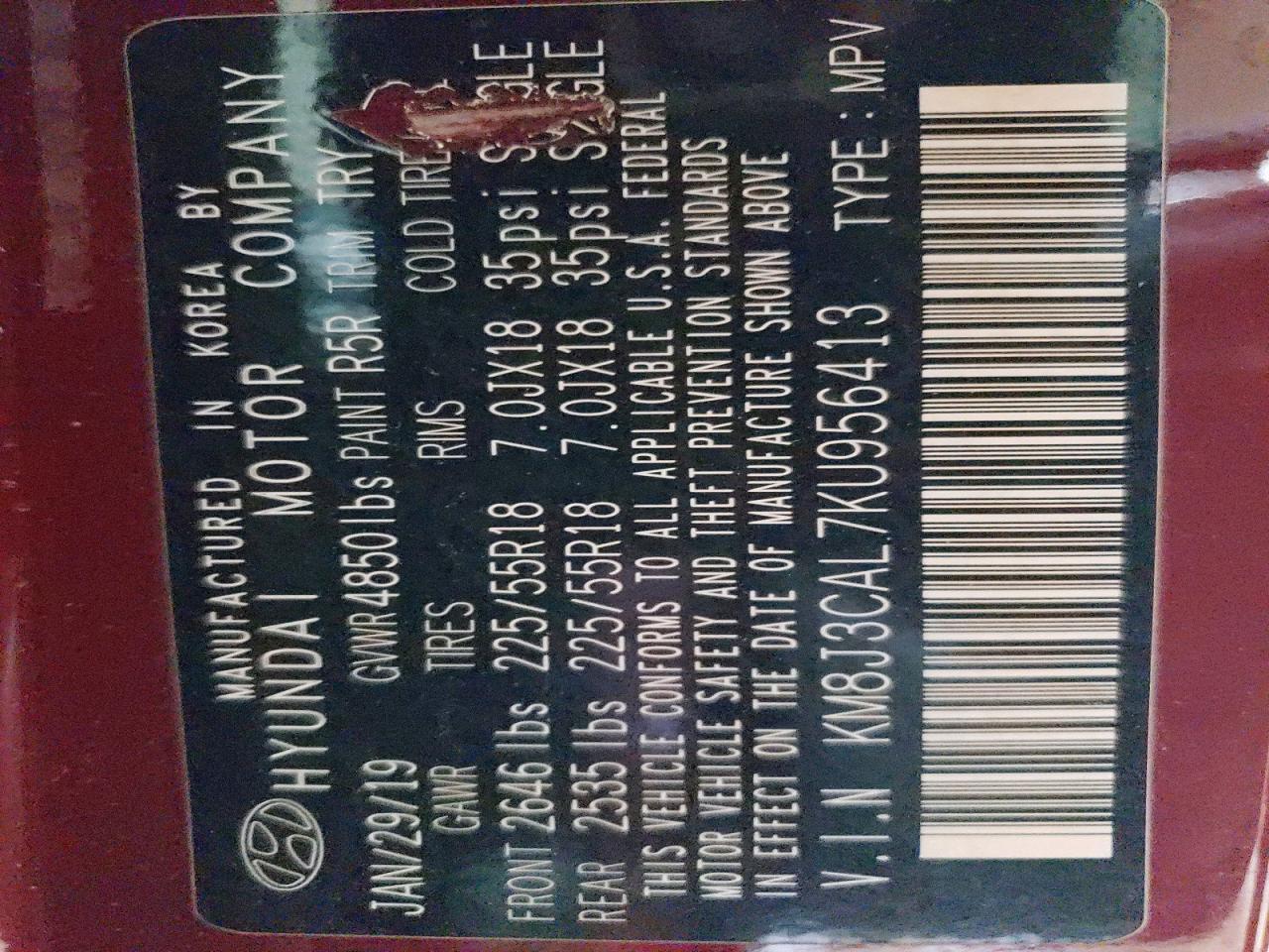 2019 Hyundai Tucson Limited - zdjęcie 13