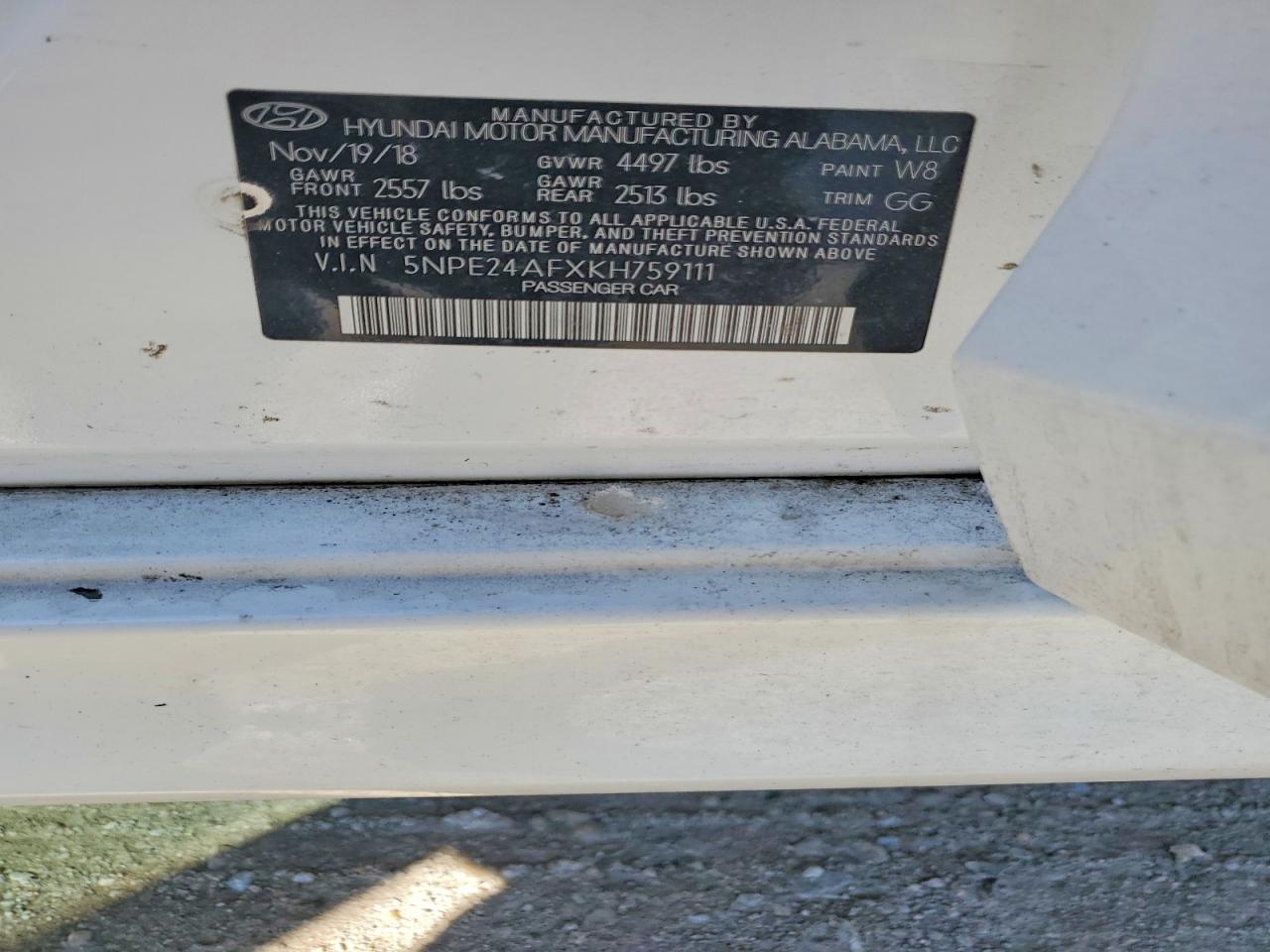 2019 Hyundai Sonata Se - zdjęcie 12