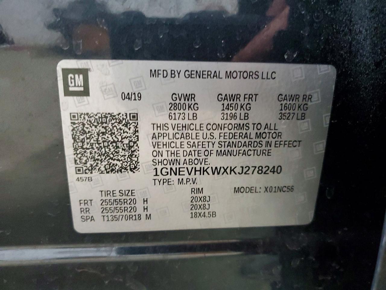 2019 Chevrolet Traverse Lt - zdjęcie 13