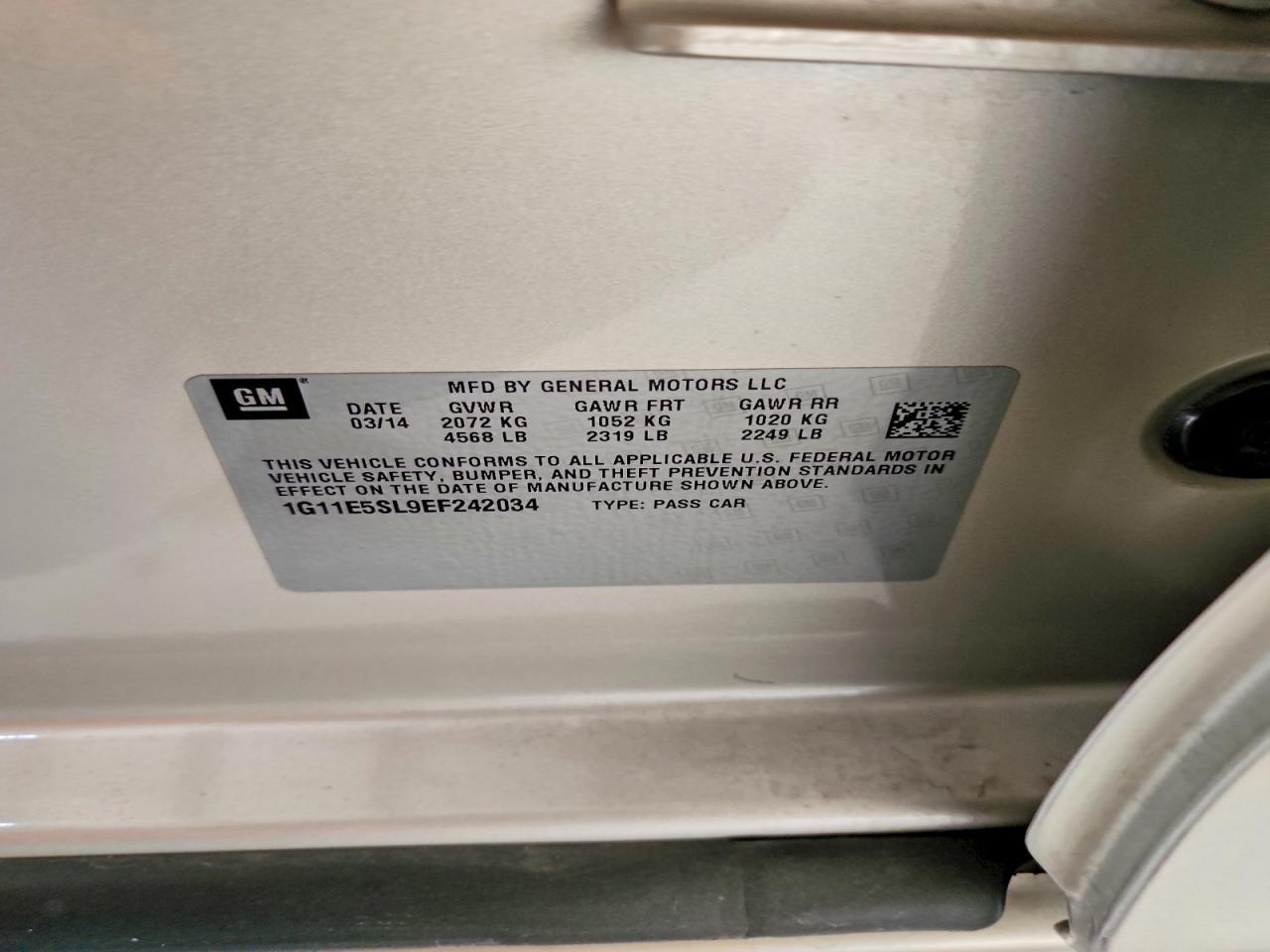 2014 Chevrolet Malibu 2Lt - zdjęcie 12