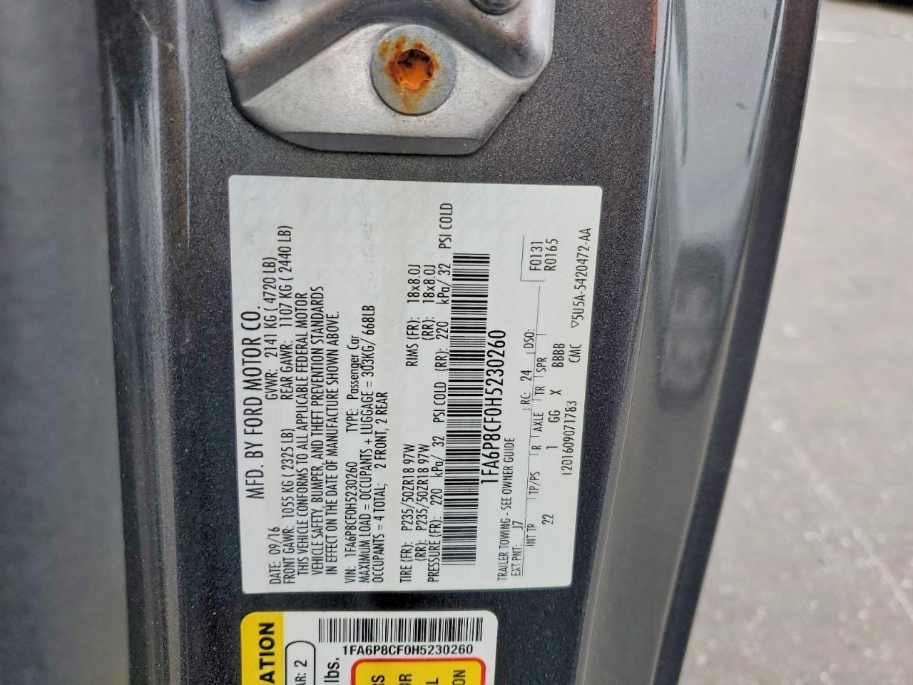 2017 Ford Mustang Gt - zdjęcie 12