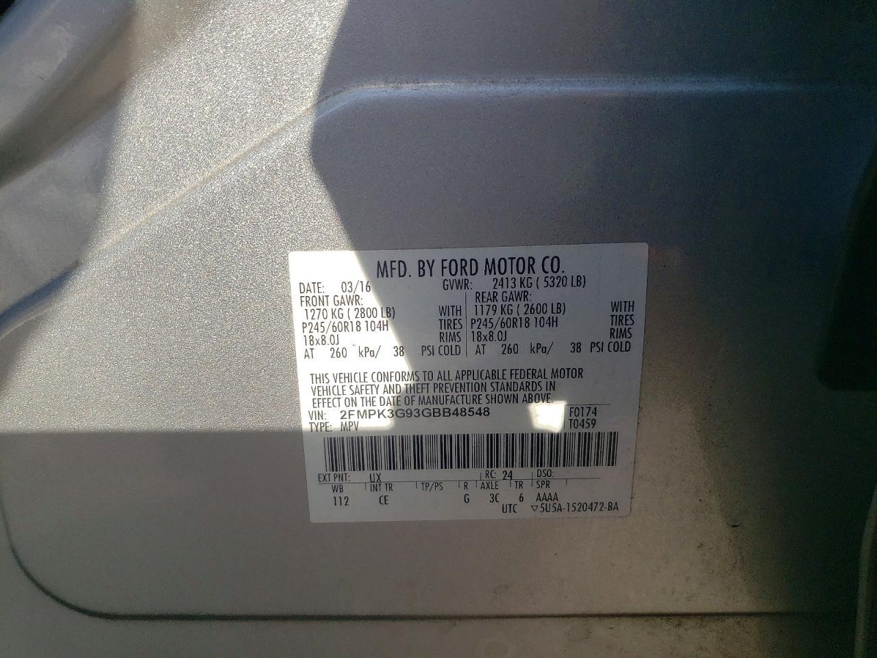 2016 Ford Edge Se - zdjęcie 13