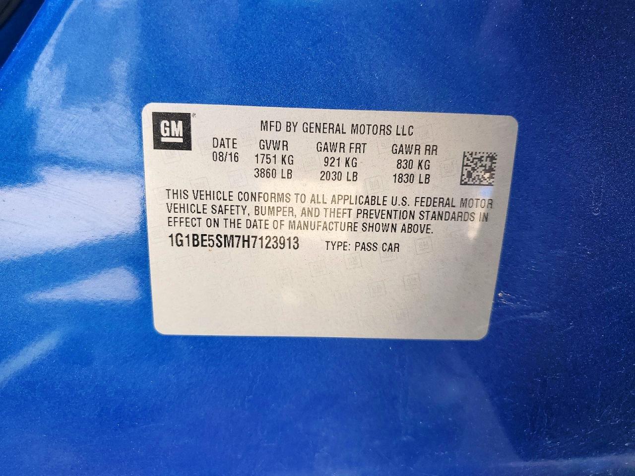 2017 Chevrolet Cruze Lt - zdjęcie 12