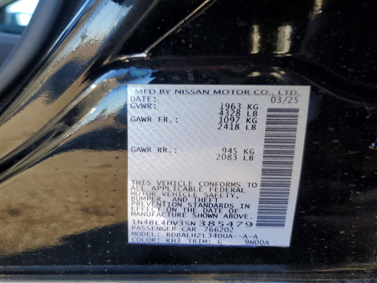 2025 Nissan Altima 2.5 Sv - zdjęcie 13
