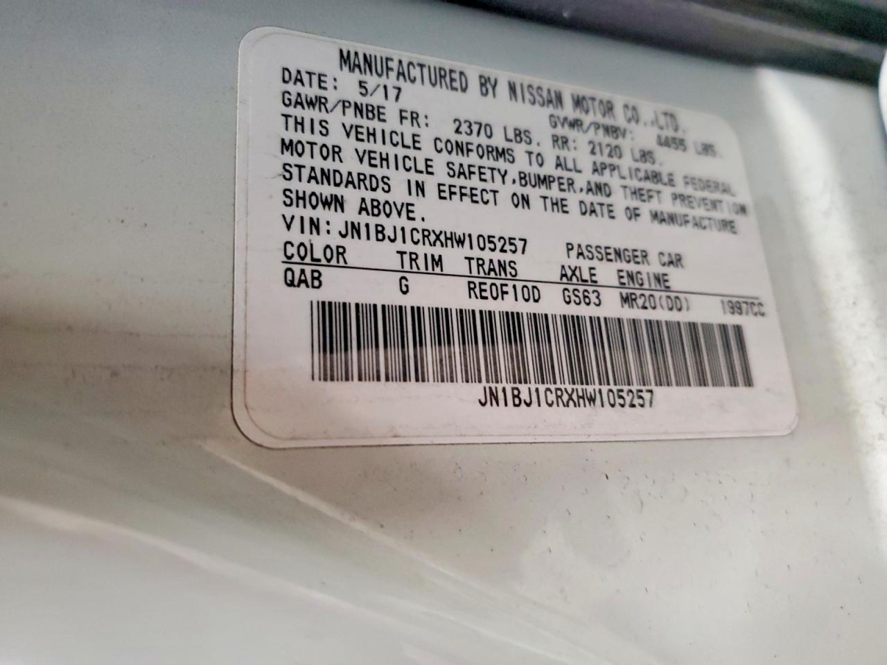 2017 Nissan Rogue Sport Sl - zdjęcie 13