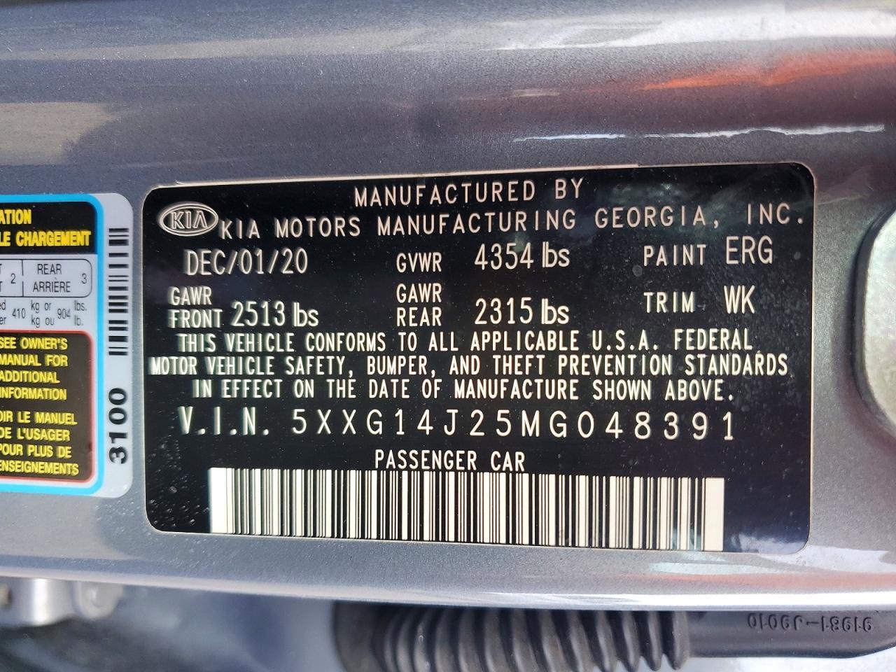 2021 Kia K5 Lxs - zdjęcie 12