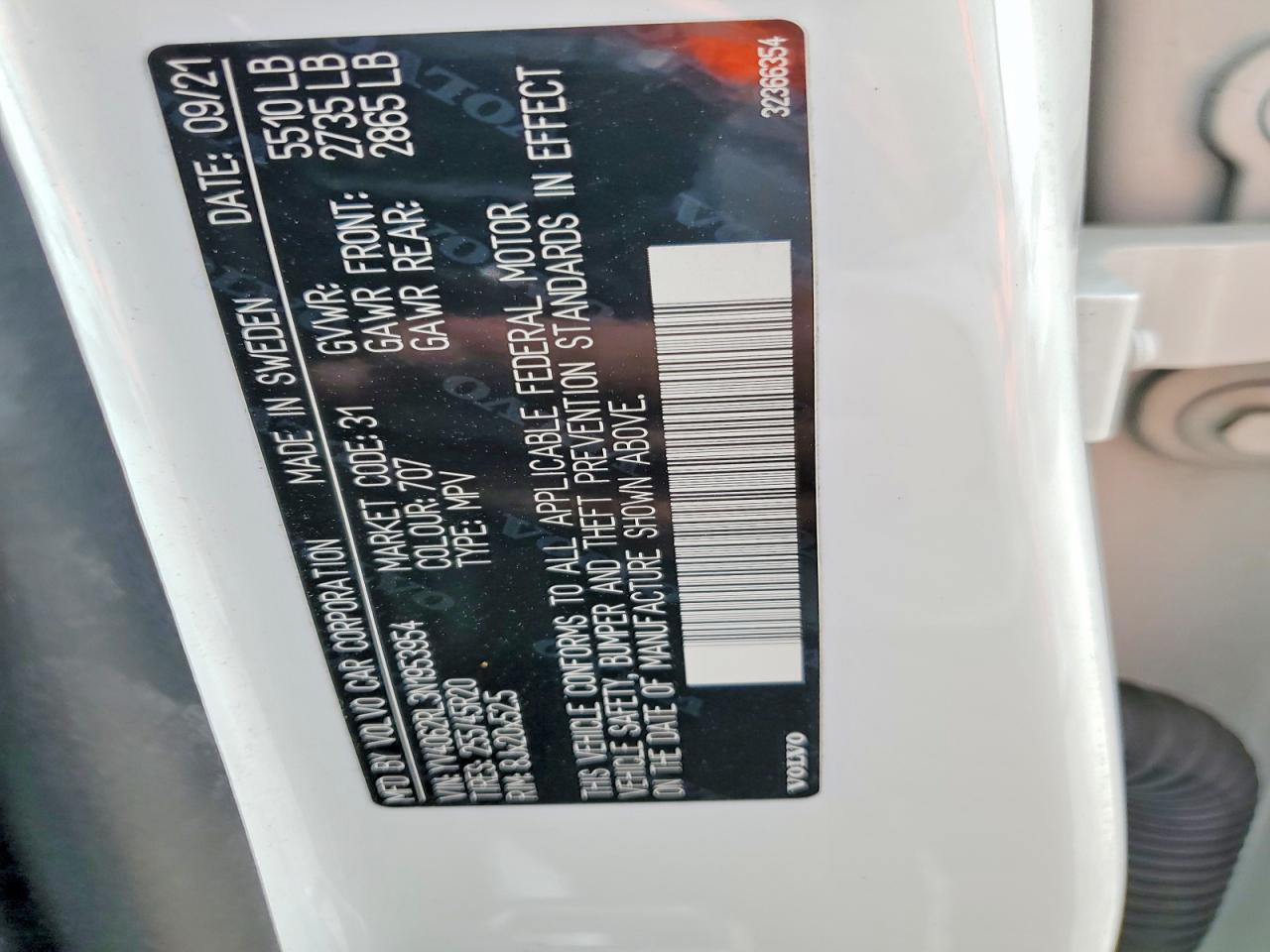 2022 Volvo Xc60 B6 Inscription - zdjęcie 13