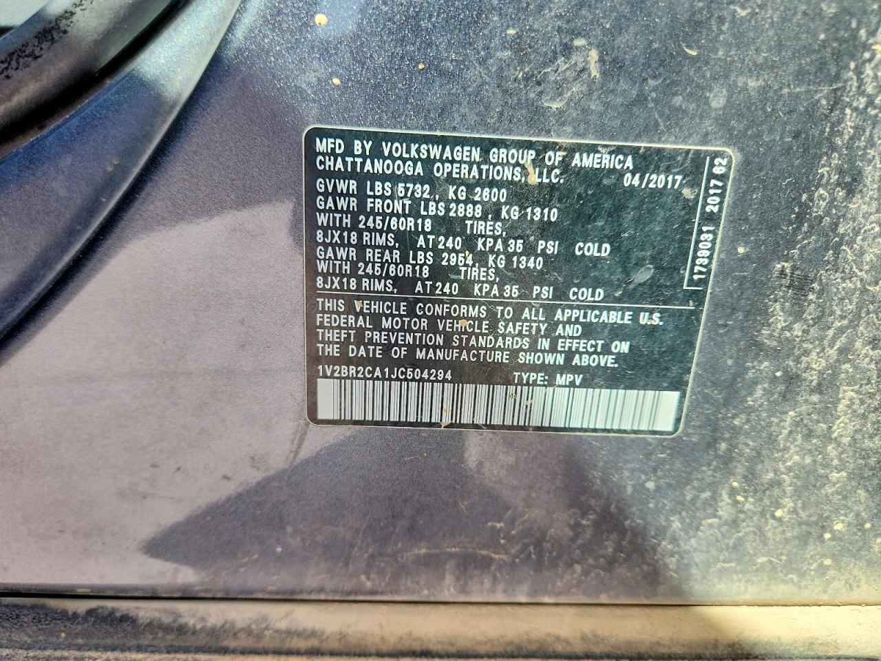 2018 Volkswagen Atlas - zdjęcie 13