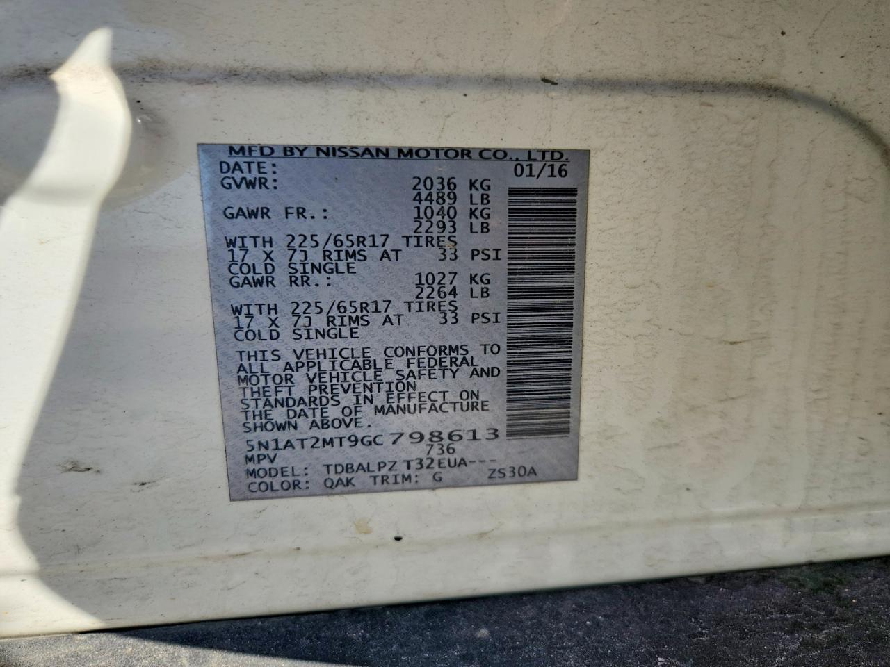 2016 Nissan Rogue S - zdjęcie 14