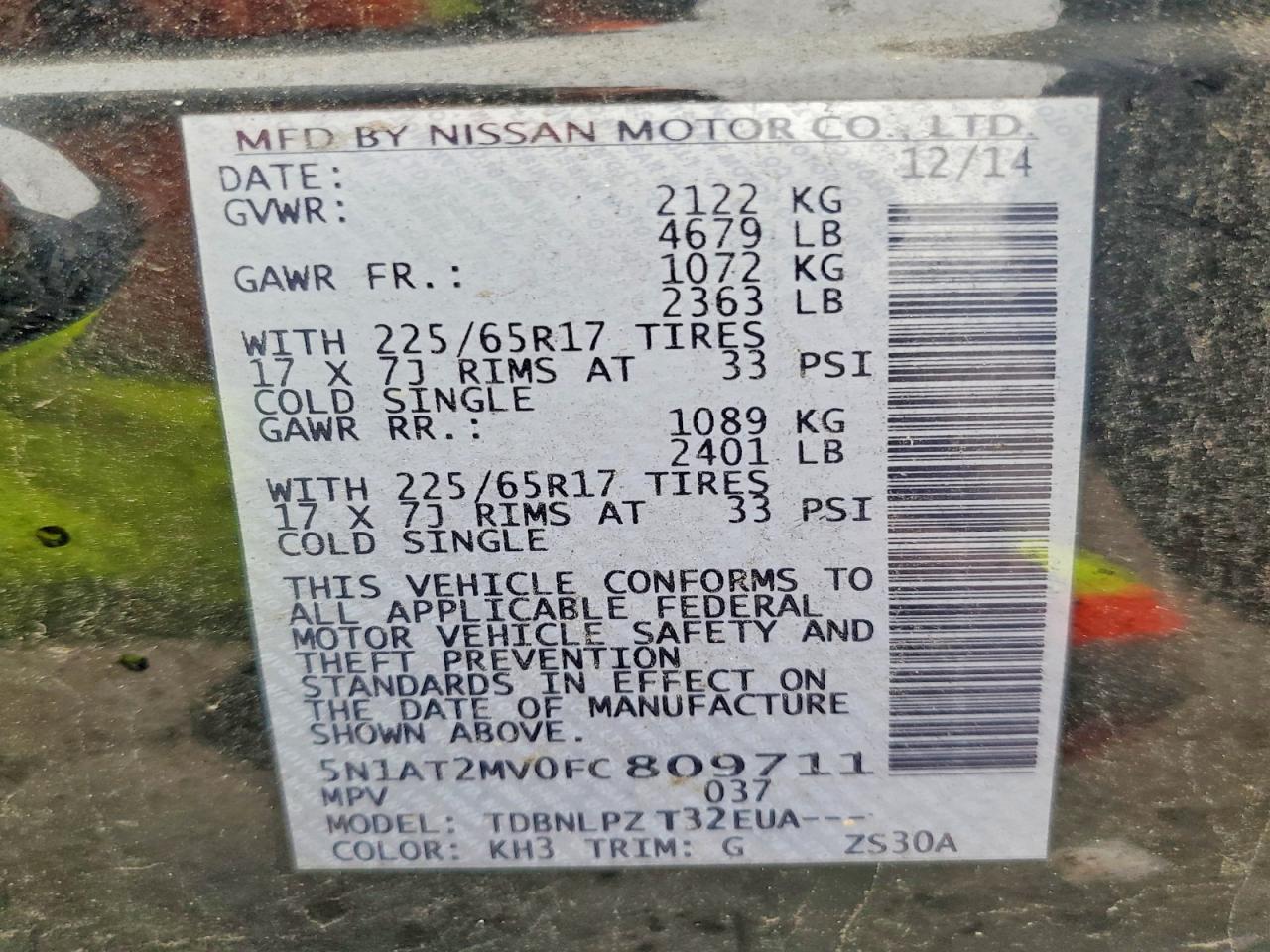 2015 Nissan Rogue S - zdjęcie 13