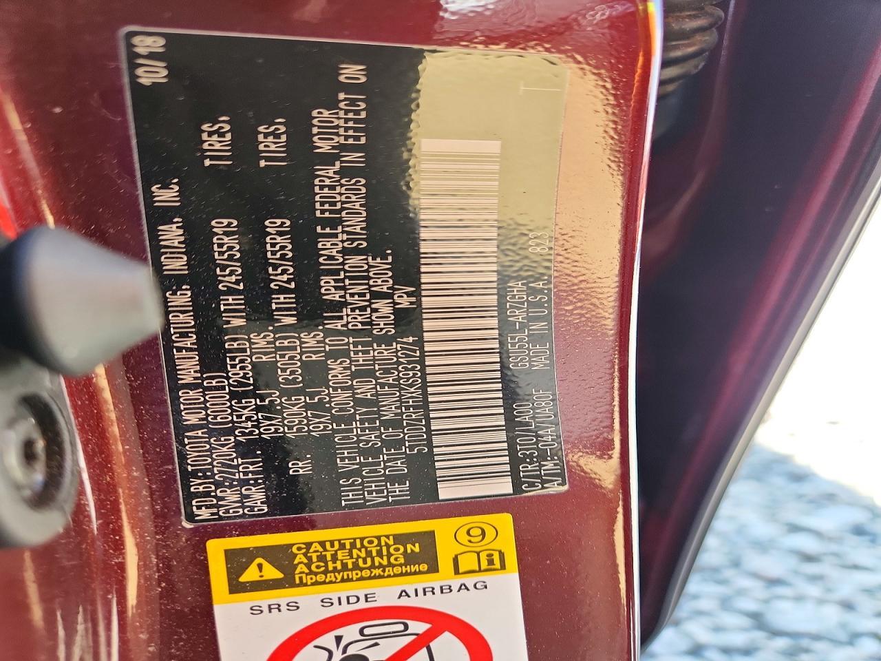 2019 Toyota Highlander Limited - zdjęcie 13