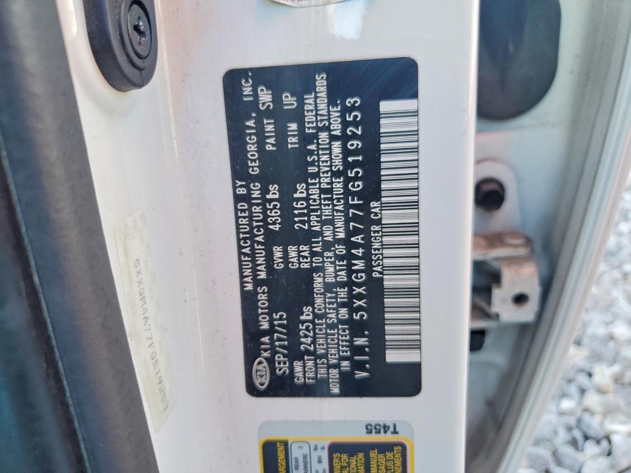 2015 Kia Optima Lx - zdjęcie 12