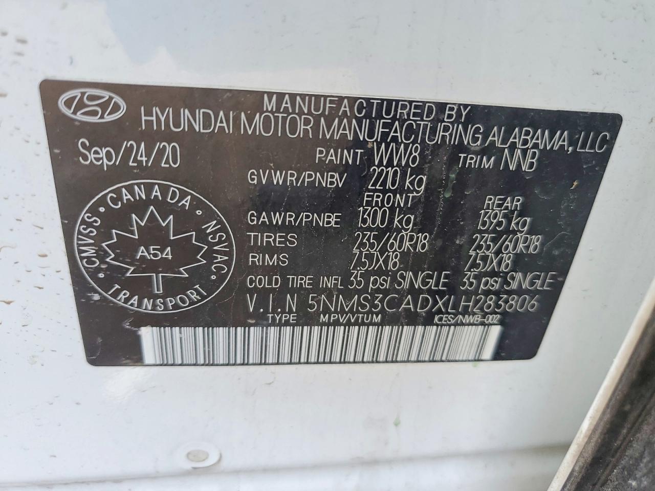 2020 Hyundai Santa Fe Sel - zdjęcie 13