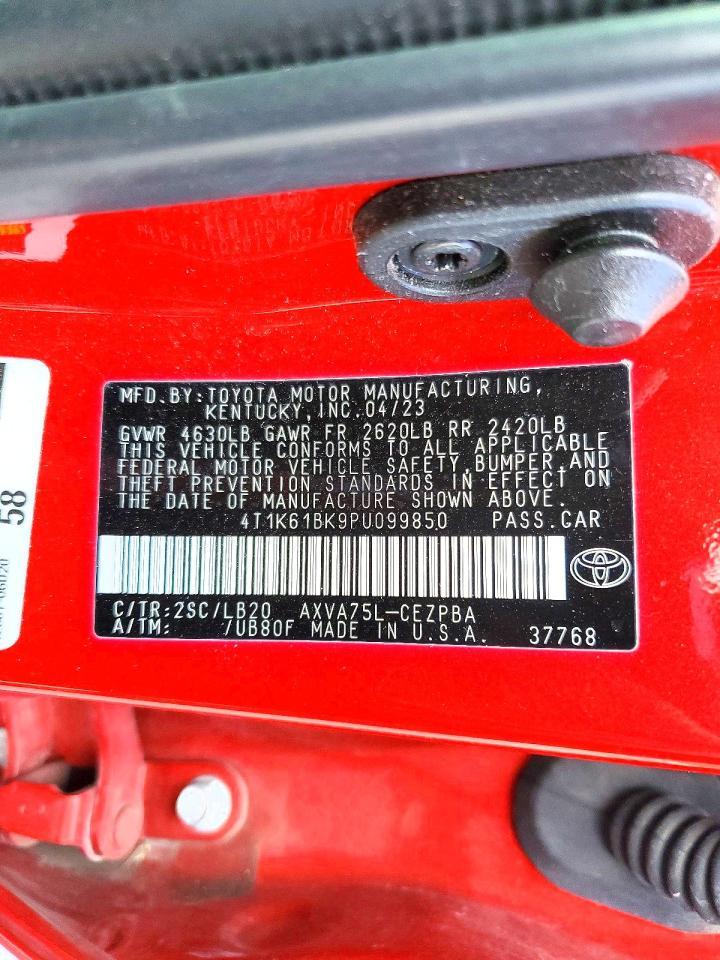 2023 Toyota Camry Xse - zdjęcie 12