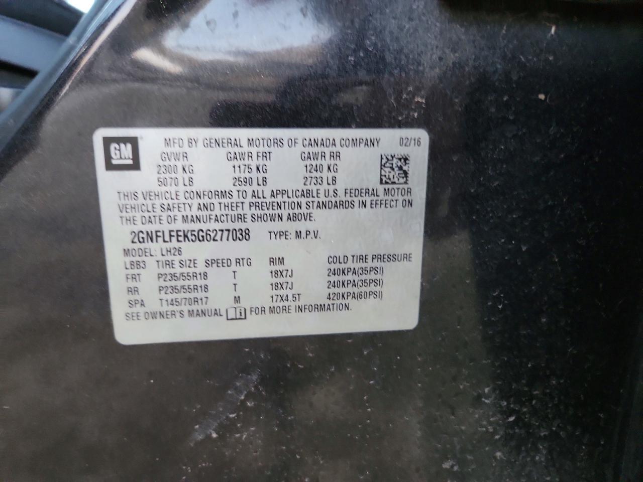 2016 Chevrolet Equinox Lt - zdjęcie 12