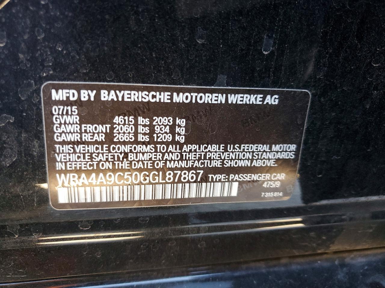 2016 BMW 428 I Gran Coupe Sulev - zdjęcie 12