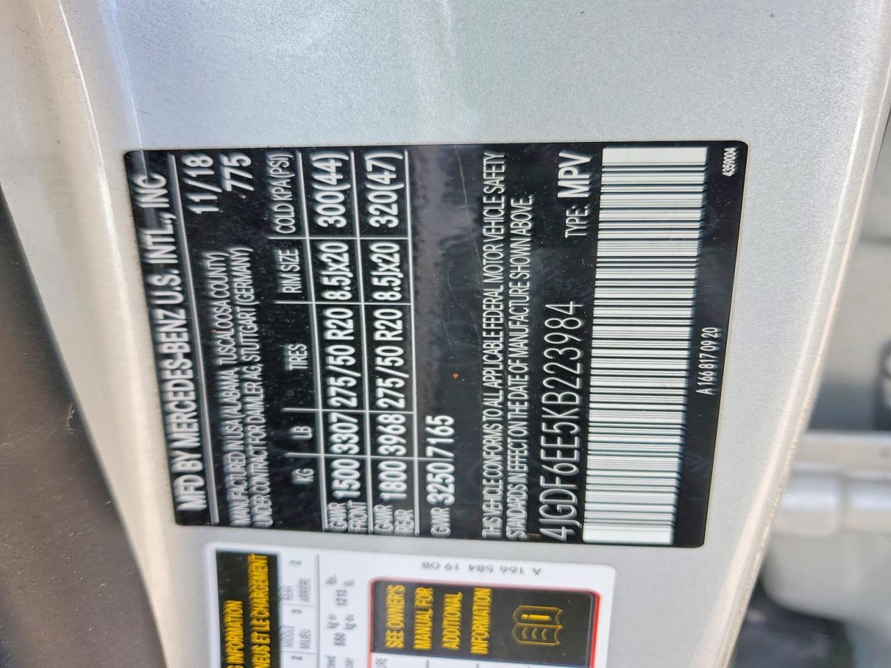 2019 Mercedes-Benz Gls 450 4Matic - zdjęcie 13
