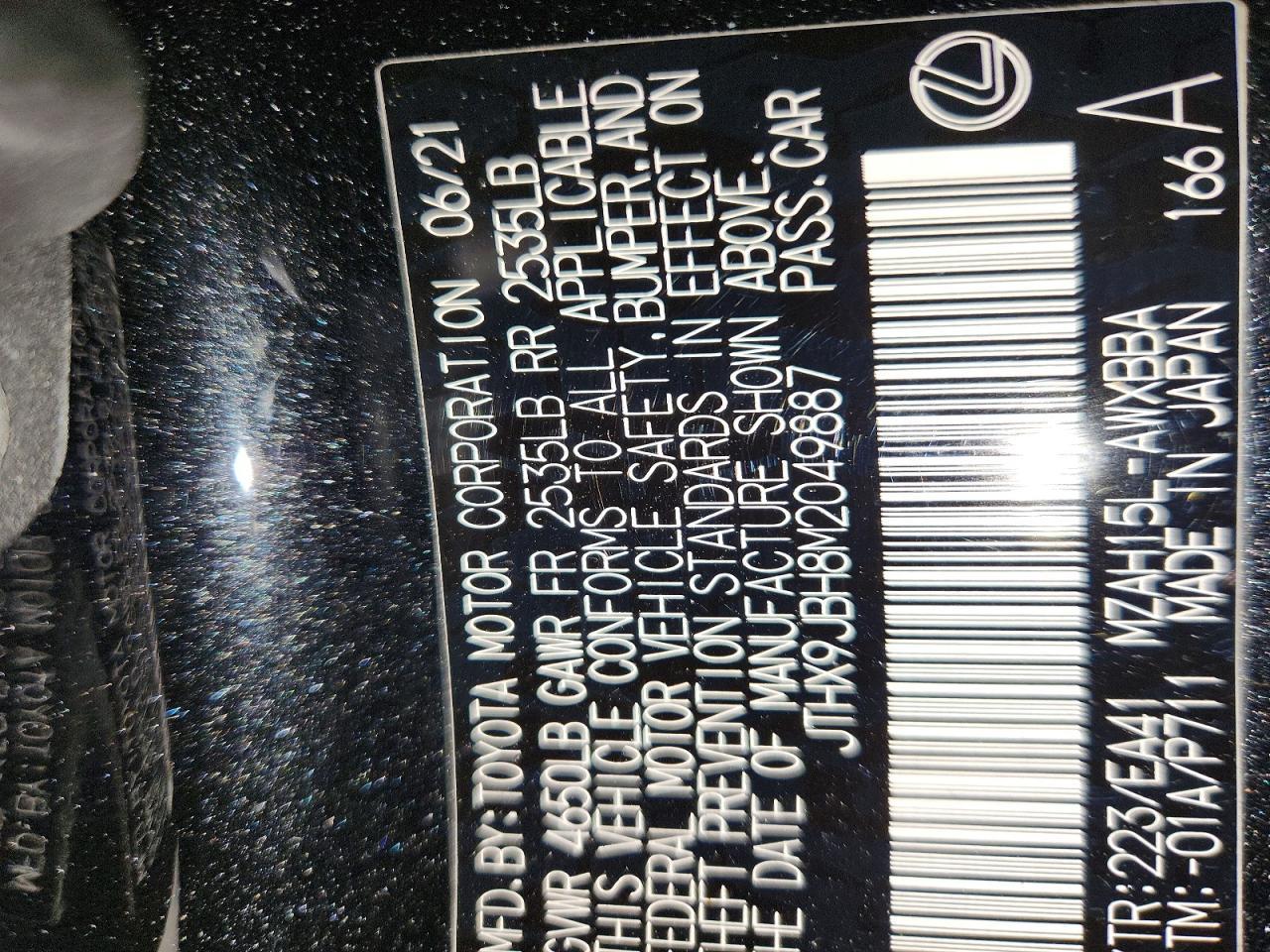 2021 Lexus Ux 250H Base - zdjęcie 14