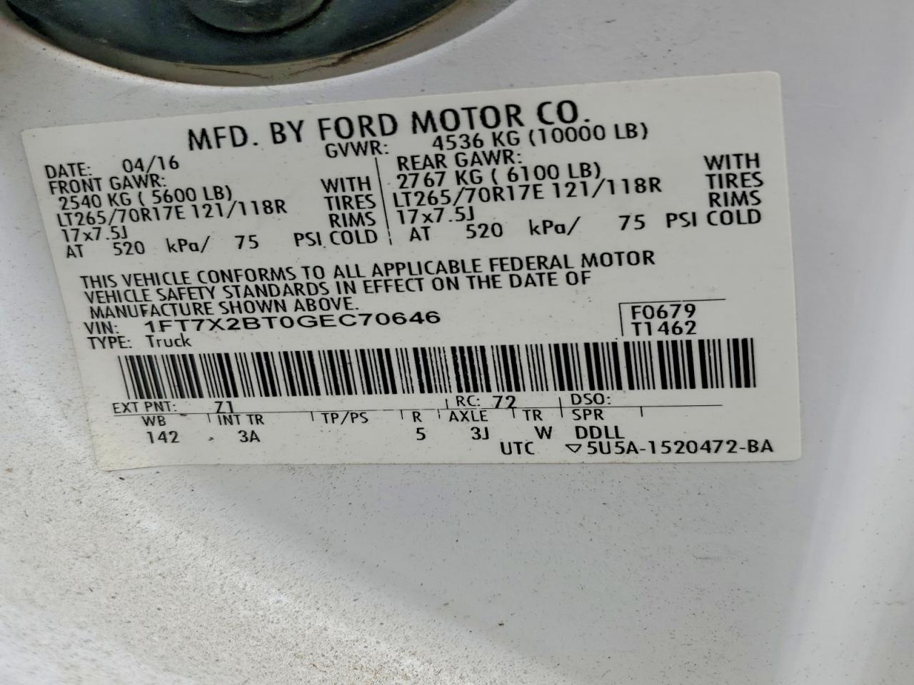 2016 Ford F250 Super Duty - zdjęcie 12
