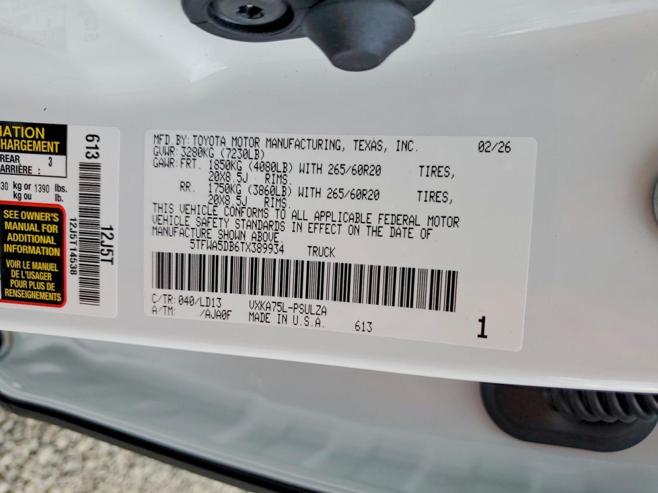 2026 Toyota Tundra Limited - zdjęcie 12
