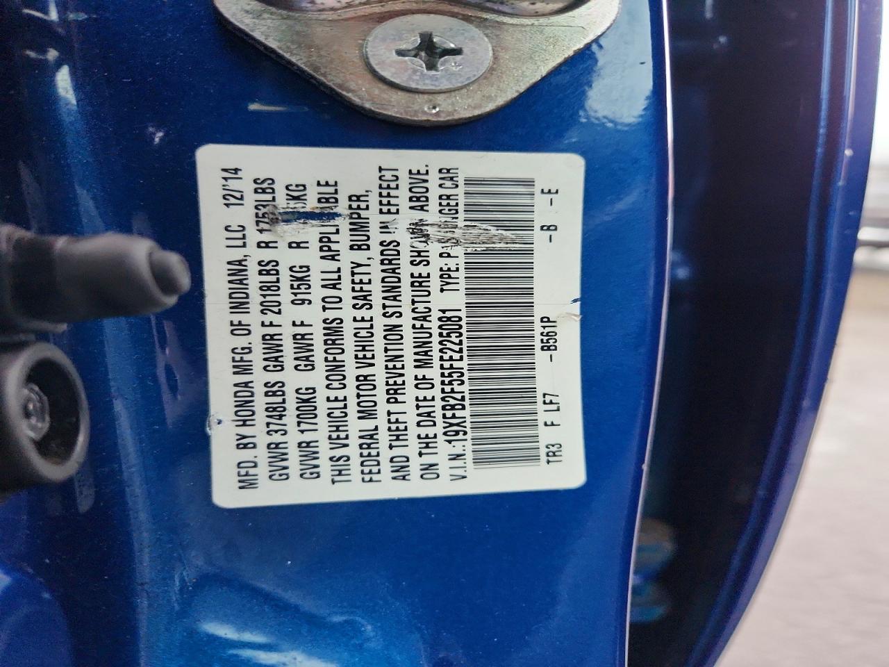 2015 Honda Civic Lx - zdjęcie 12