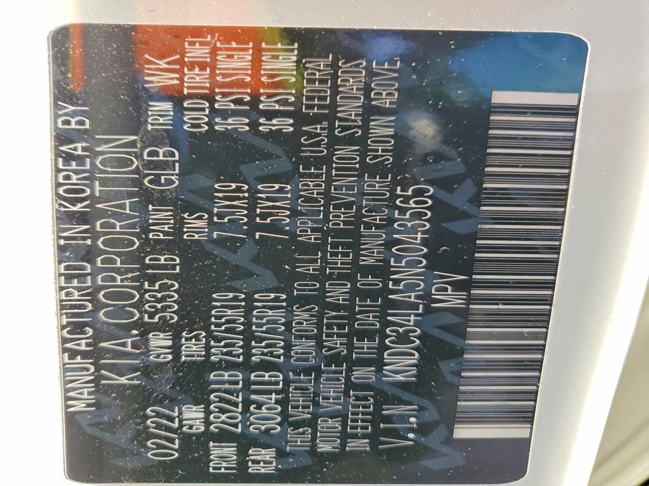 2022 Kia Ev6 Wind - zdjęcie 13