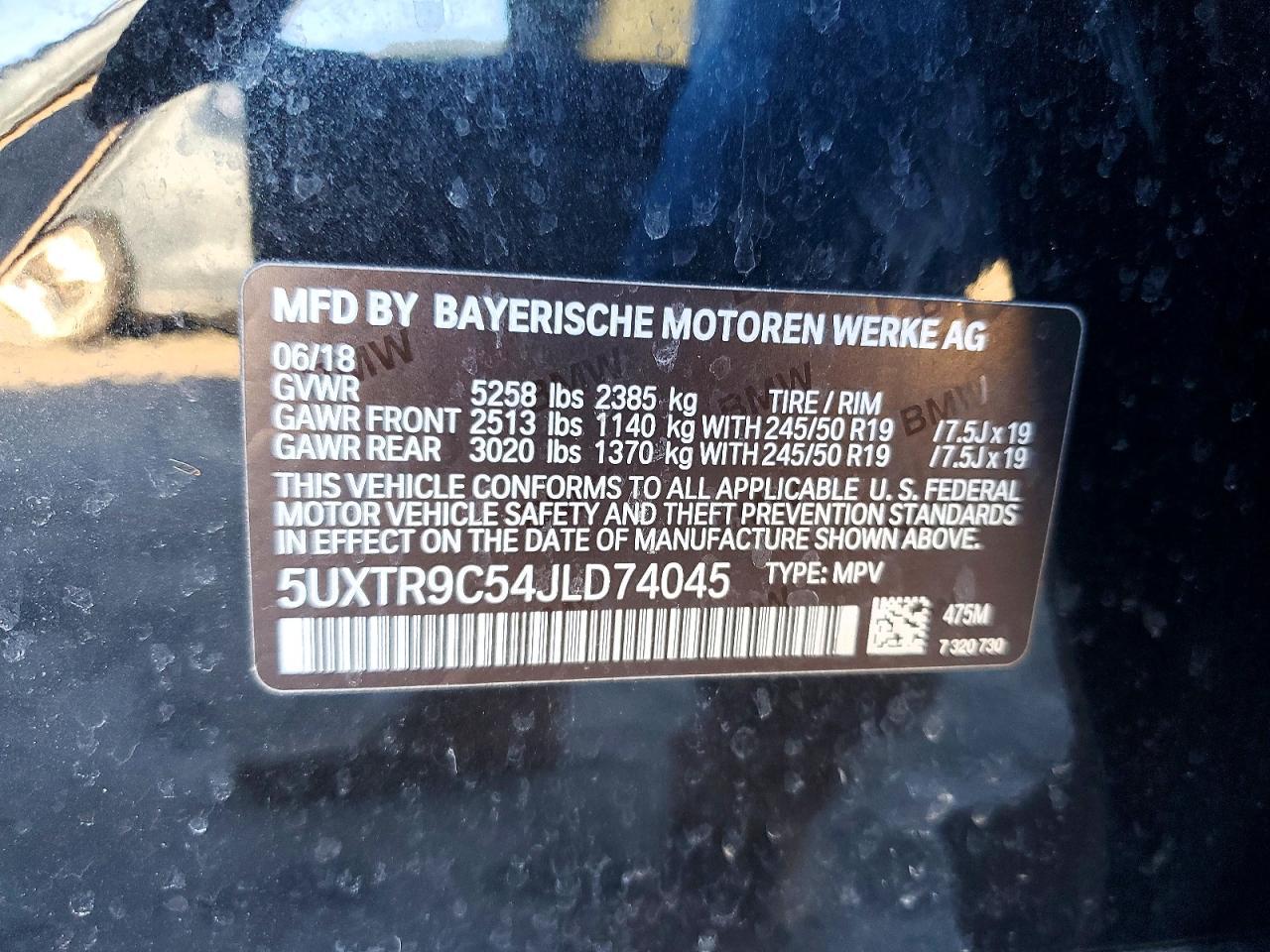 2018 BMW X3 xDrive30I - zdjęcie 13