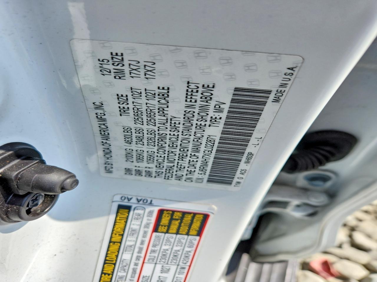 2016 Honda Cr-V Exl - zdjęcie 13