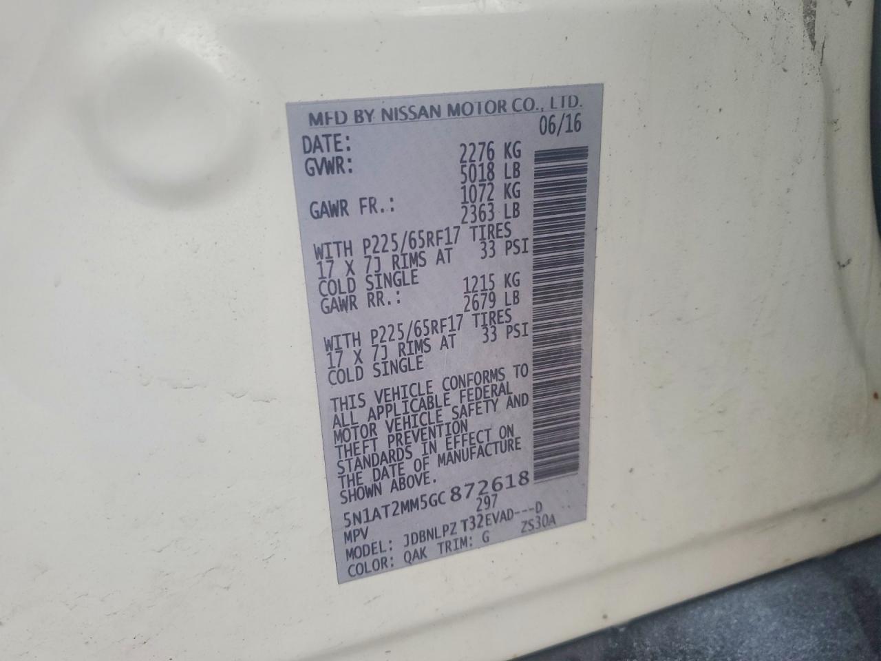 2016 Nissan Rogue S - zdjęcie 14