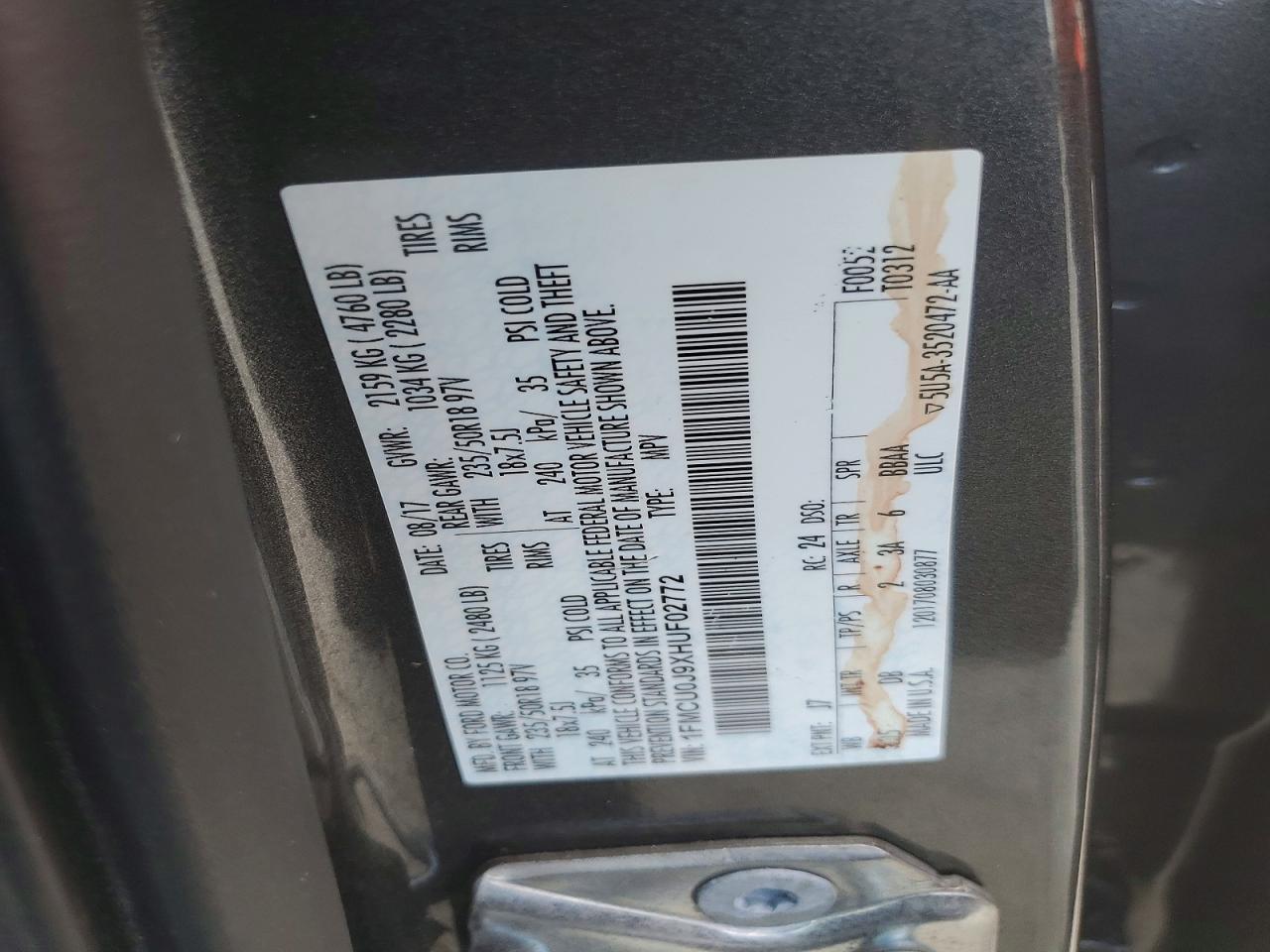 2017 Ford Escape Titanium - zdjęcie 13