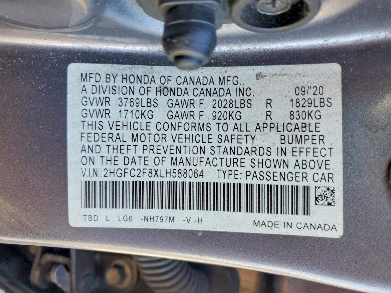 2020 Honda Civic Sport - zdjęcie 12