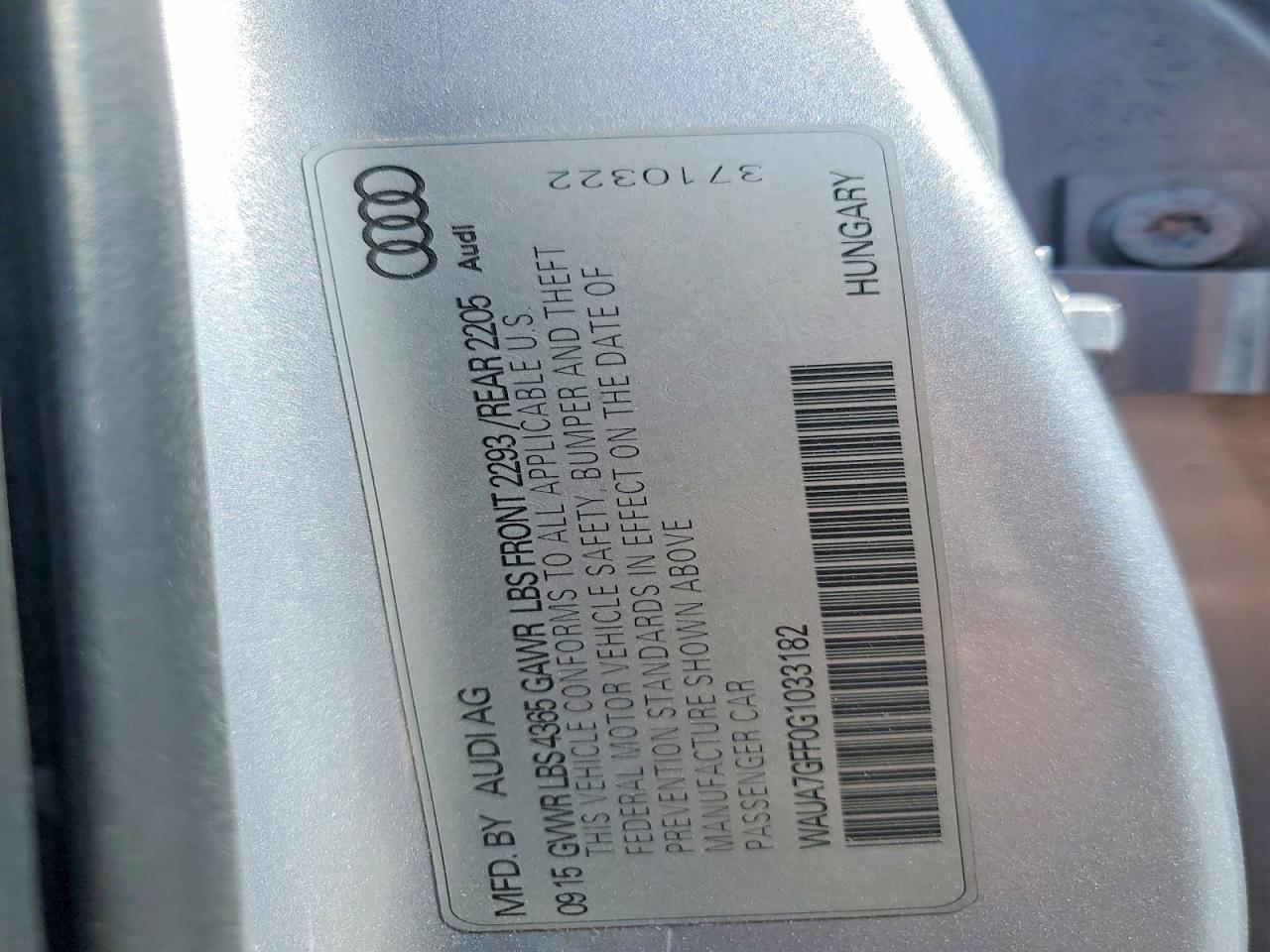 2016 Audi A3 Premium - zdjęcie 12