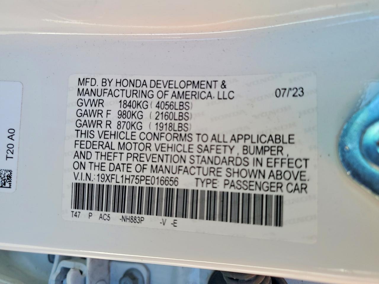 2023 Honda Civic Exl - zdjęcie 12