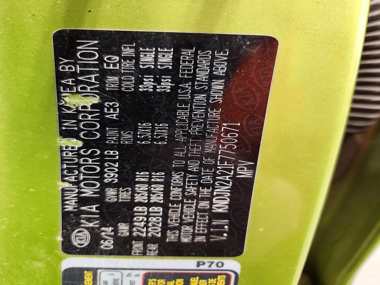 2015 Kia Soul Base - zdjęcie 13