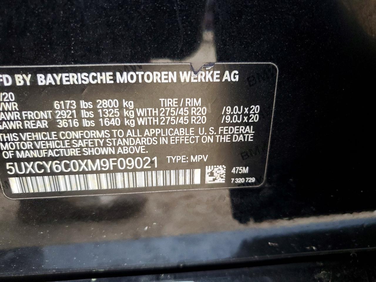 2021 BMW X6 xDrive40I - zdjęcie 13