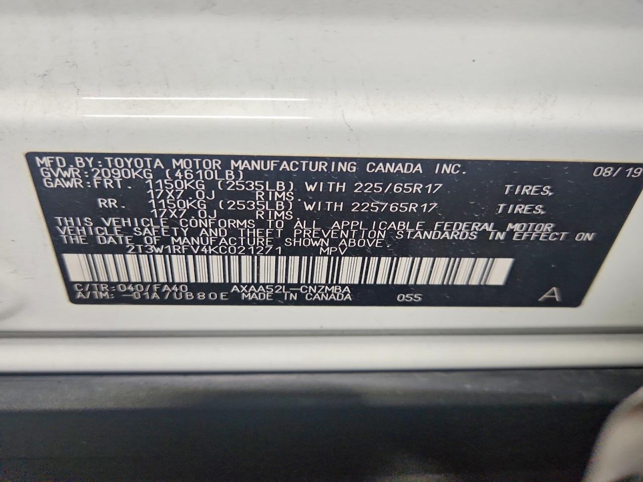 2019 Toyota Rav4 Xle - zdjęcie 13