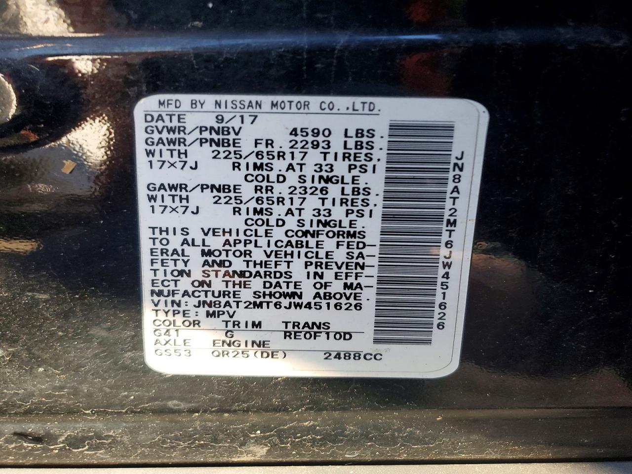 2018 Nissan Rogue S - zdjęcie 13