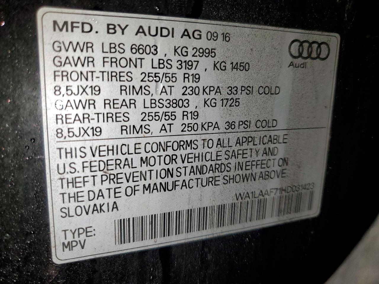 2017 Audi Q7 Premium Plus - zdjęcie 13