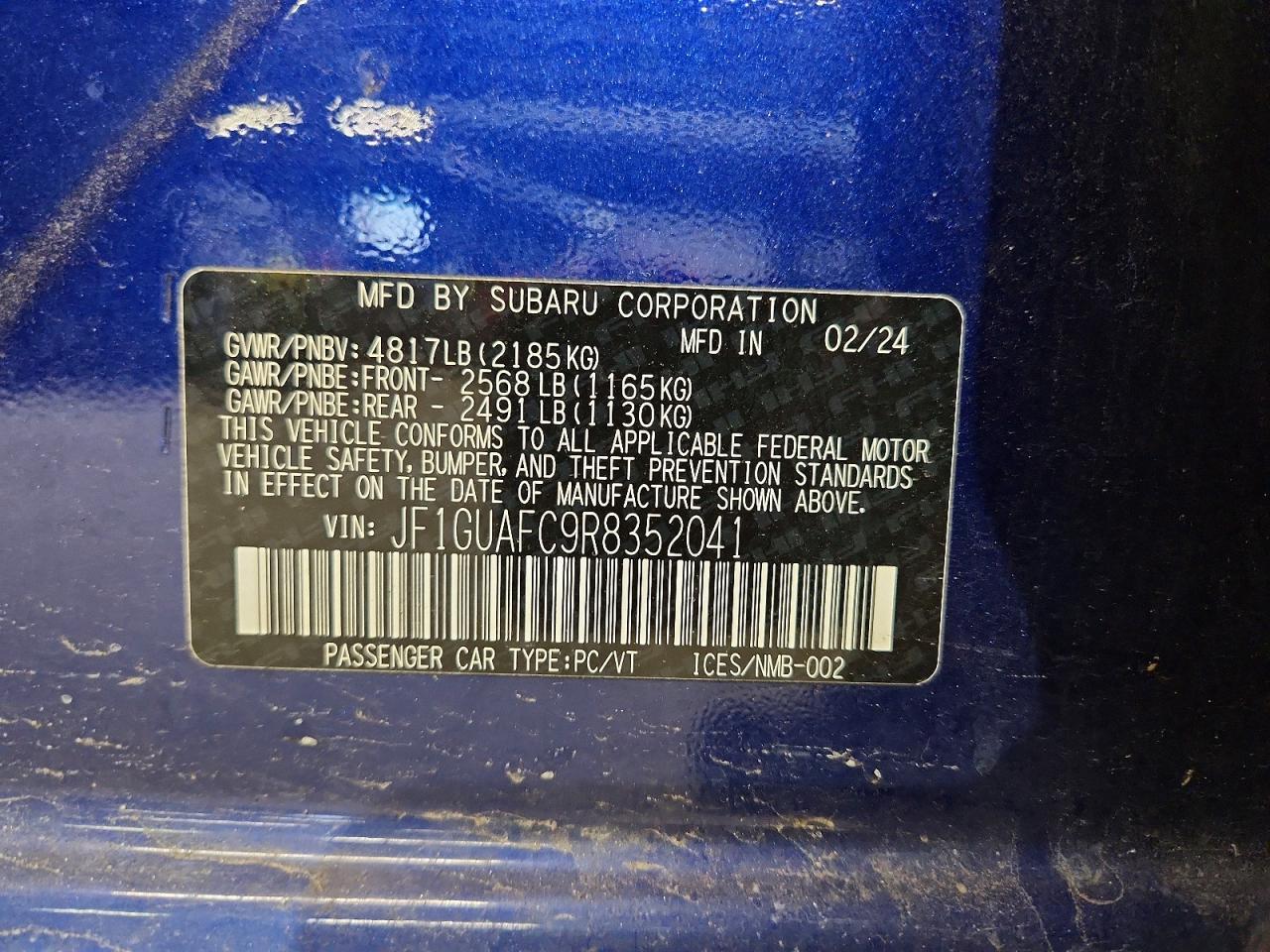 2024 Subaru Impreza Sport - zdjęcie 13