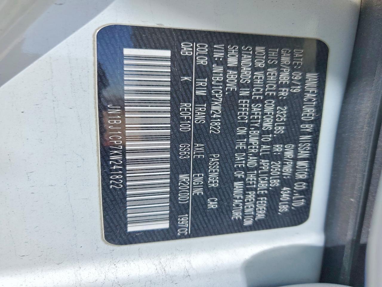 2019 Nissan Rogue Sport Sv - zdjęcie 13