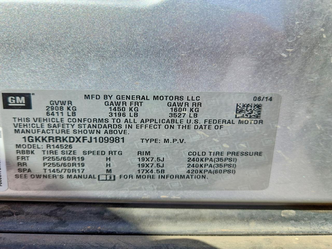2015 GMC Acadia Slt-1 - zdjęcie 14