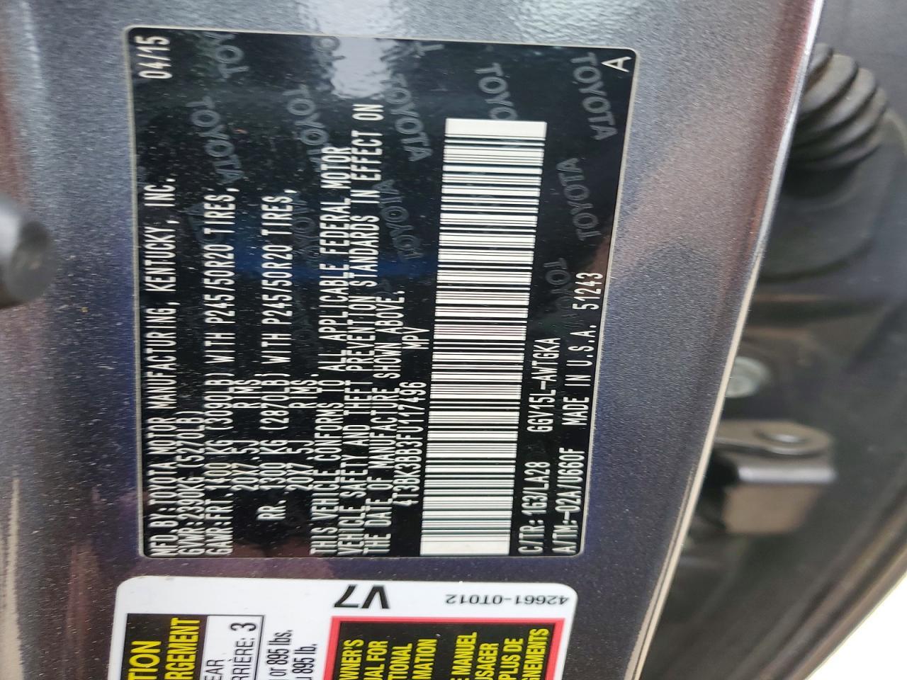 2015 Toyota Venza Xle - zdjęcie 12