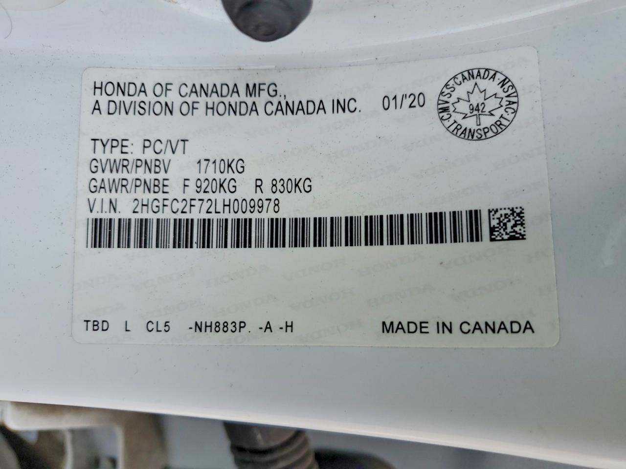 2020 Honda Civic Ex - zdjęcie 13